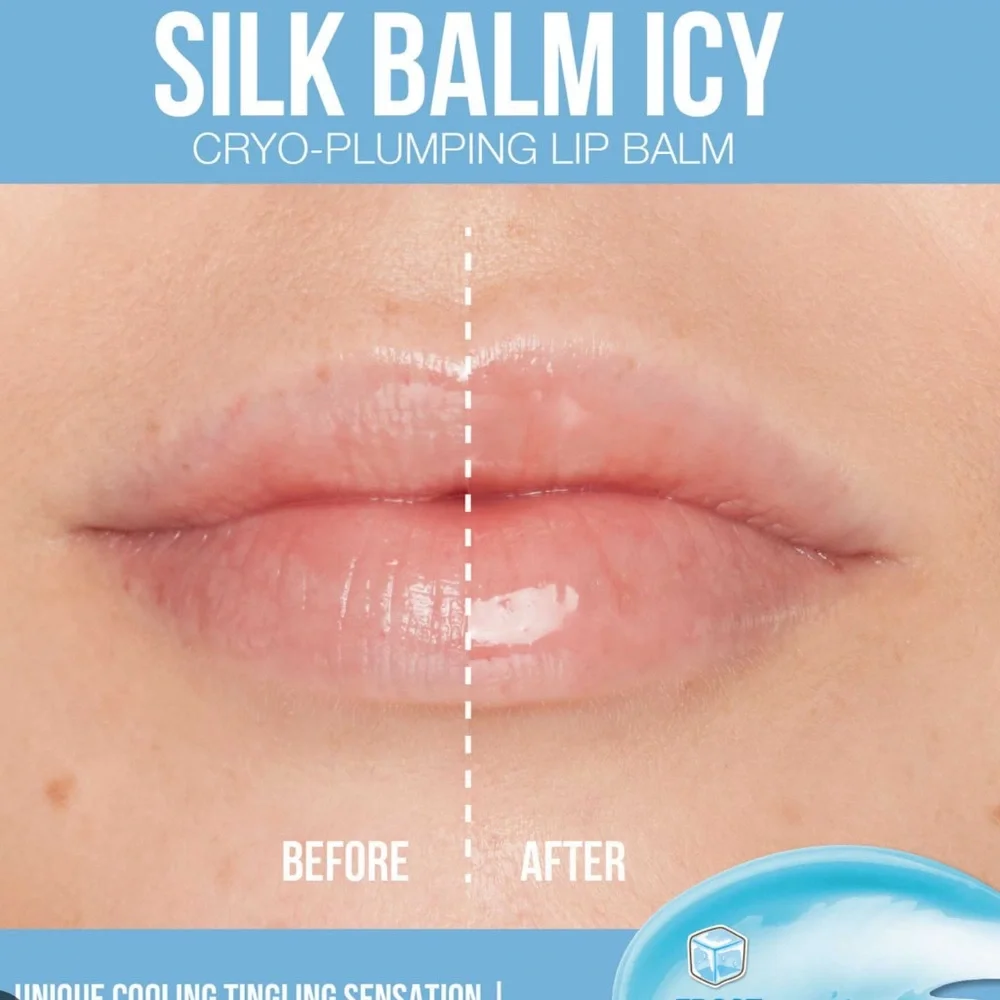 ♣️🍭Huda Beauty Silk Balm Icy Lip Plumper
